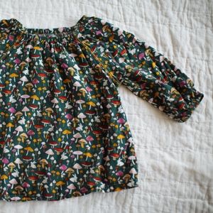 Alice In Wonderland White Rabbit n Mushroom Blouse